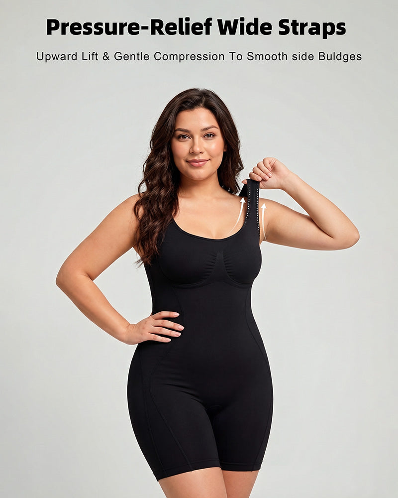 Body modellante total body a tripla compressione con apertura posteriore