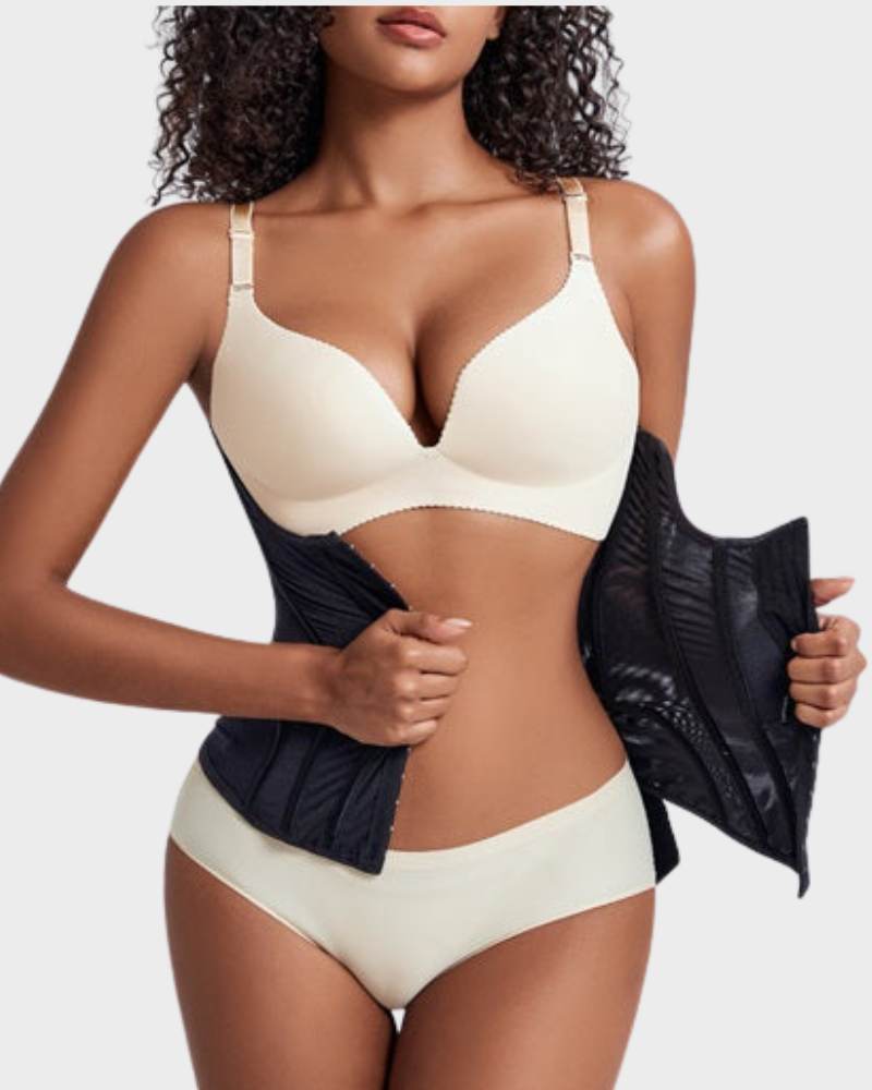 Corsetto stringivita in lattice con controllo pancia
