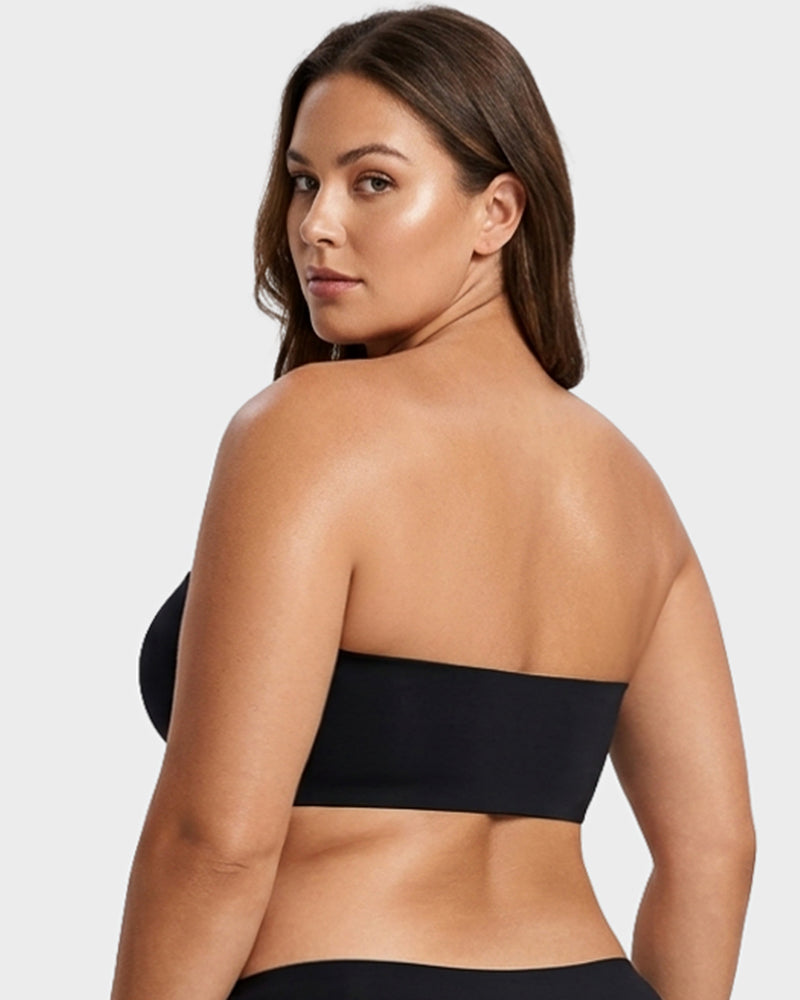 Reggiseno push-up senza spalline con chiusura frontale e spalline removibili