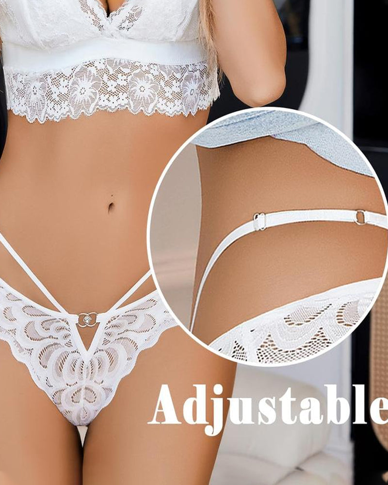 Slip in pizzo con incrocio posteriore