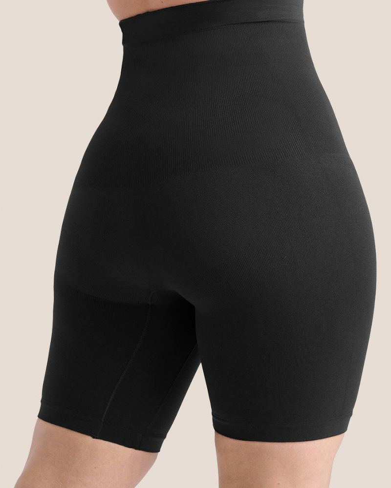 Naadloze high-waist shorts met buikcorrectie