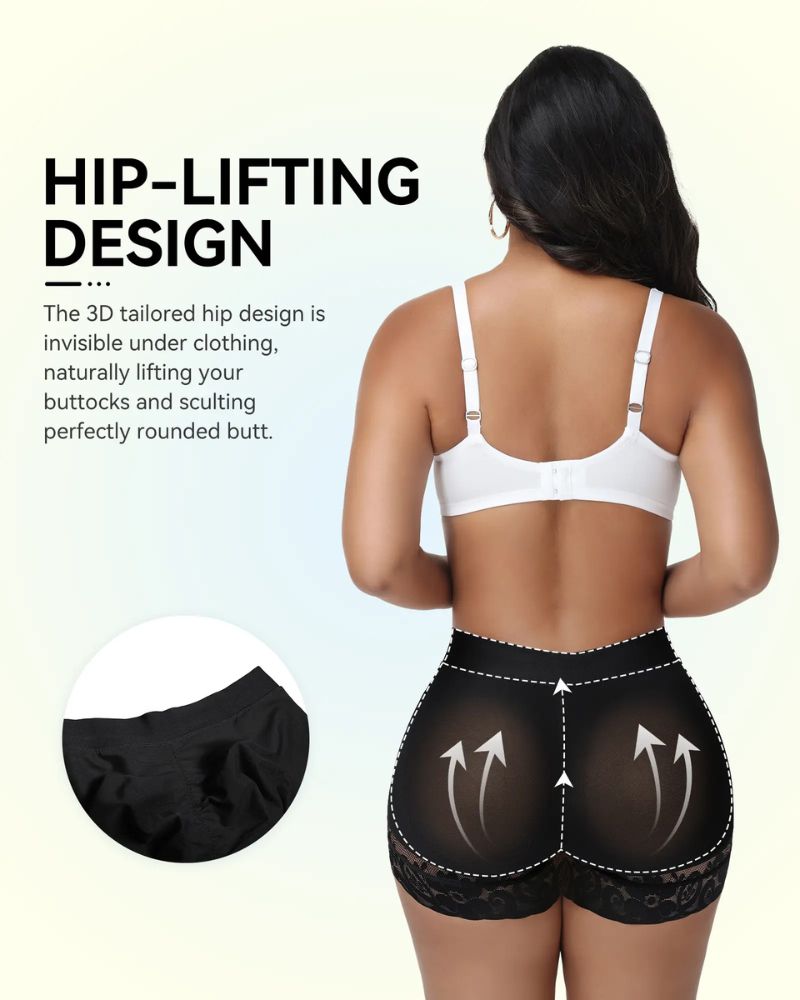 Pantaloncini push-up con vita incrociata e controllo pancia