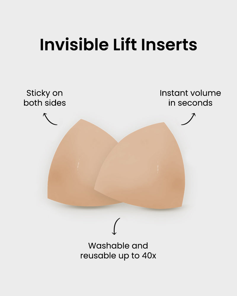 Coppette push-up adesive invisibili