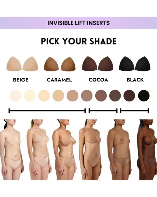 Coppette push-up adesive invisibili
