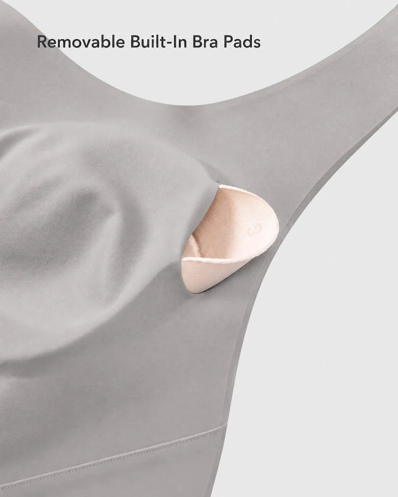 Reggiseno posturale senza ferretto con scollo a U e schiena incrociata