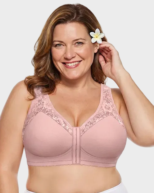 Reggiseno comfort modellante senza ferretto con chiusura frontale