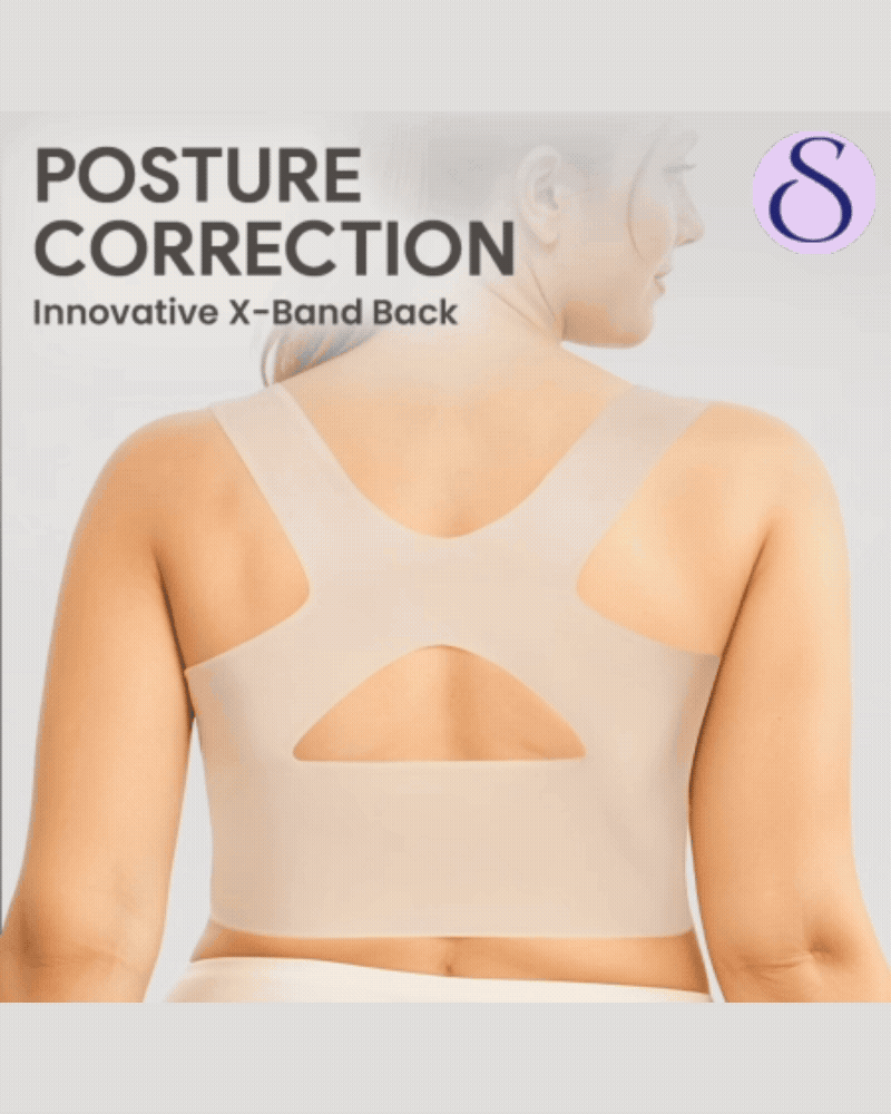 Reggiseno posturale senza ferretto con schiena a X