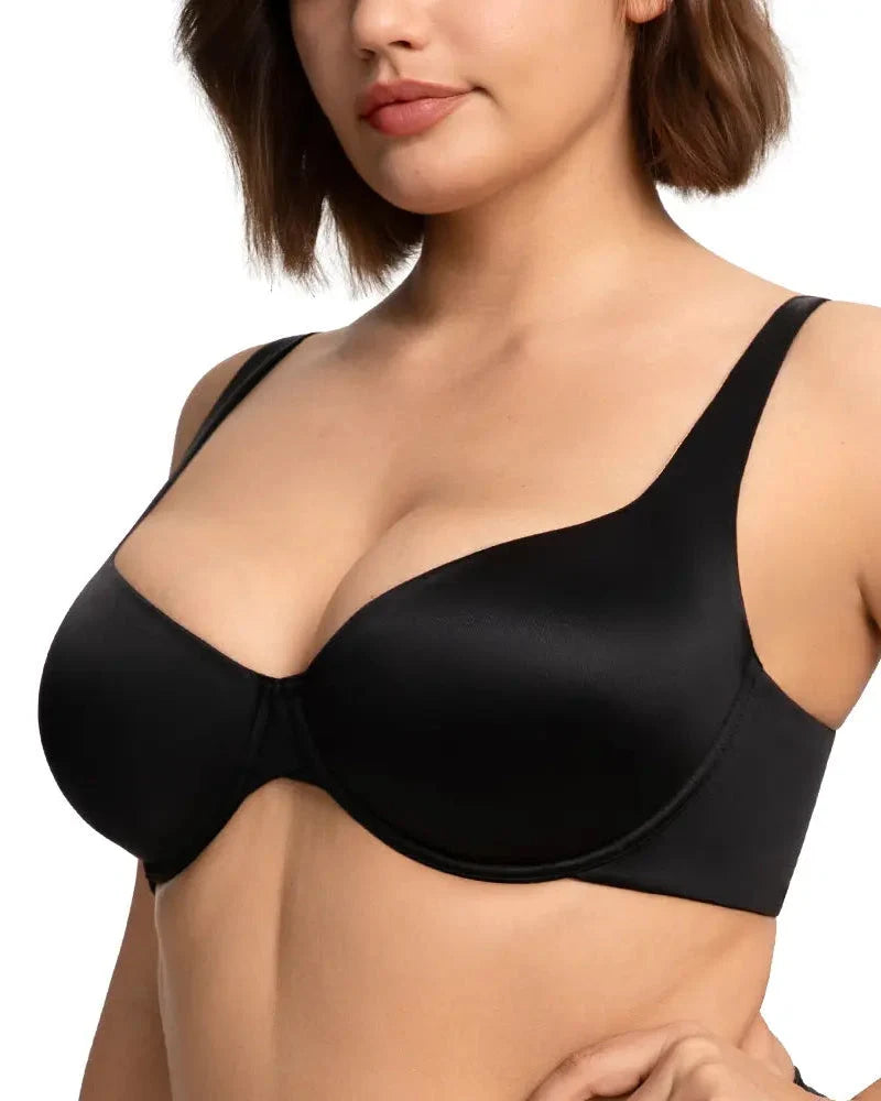 Reggiseno a balconcino in raso senza cuciture