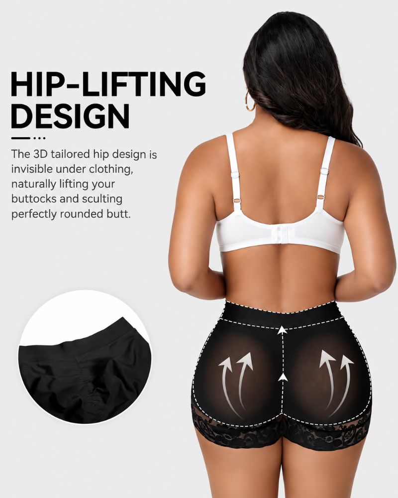 Pantaloncini modellanti push-up con vita incrociata a V