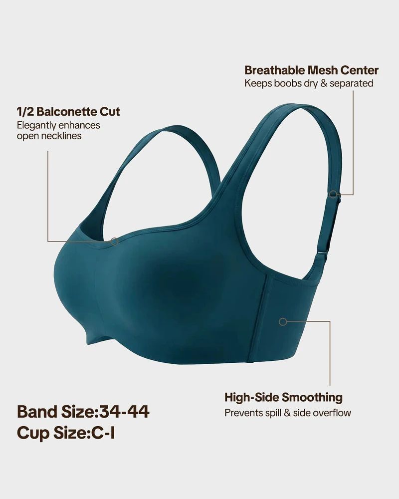 Reggiseno a balconcino con ferretto rinfrescante taglie comode