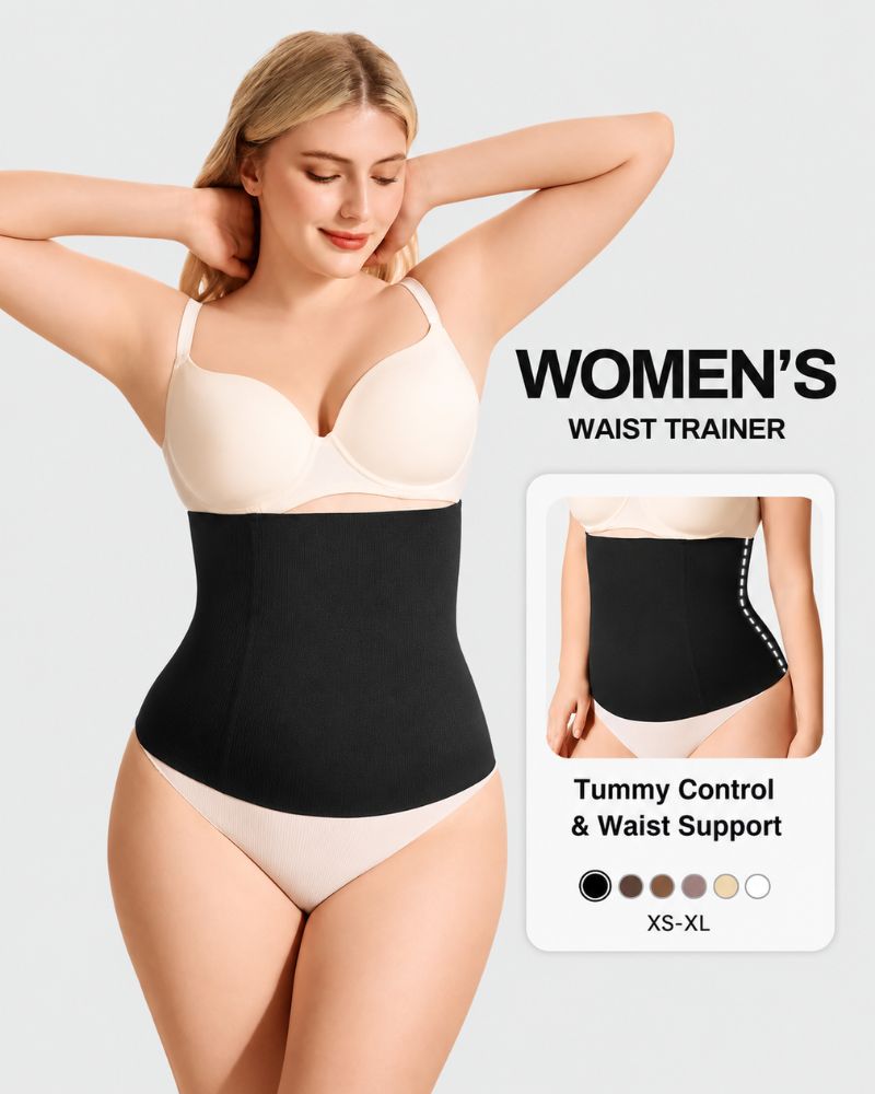 Corsetto stringivita senza cuciture ad alta compressione con 4 stecche