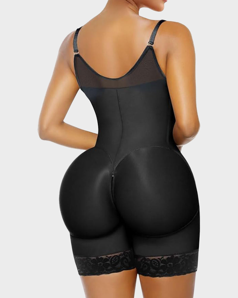 Guaina modellante push-up stile faja colombiana con zip sul cavallo