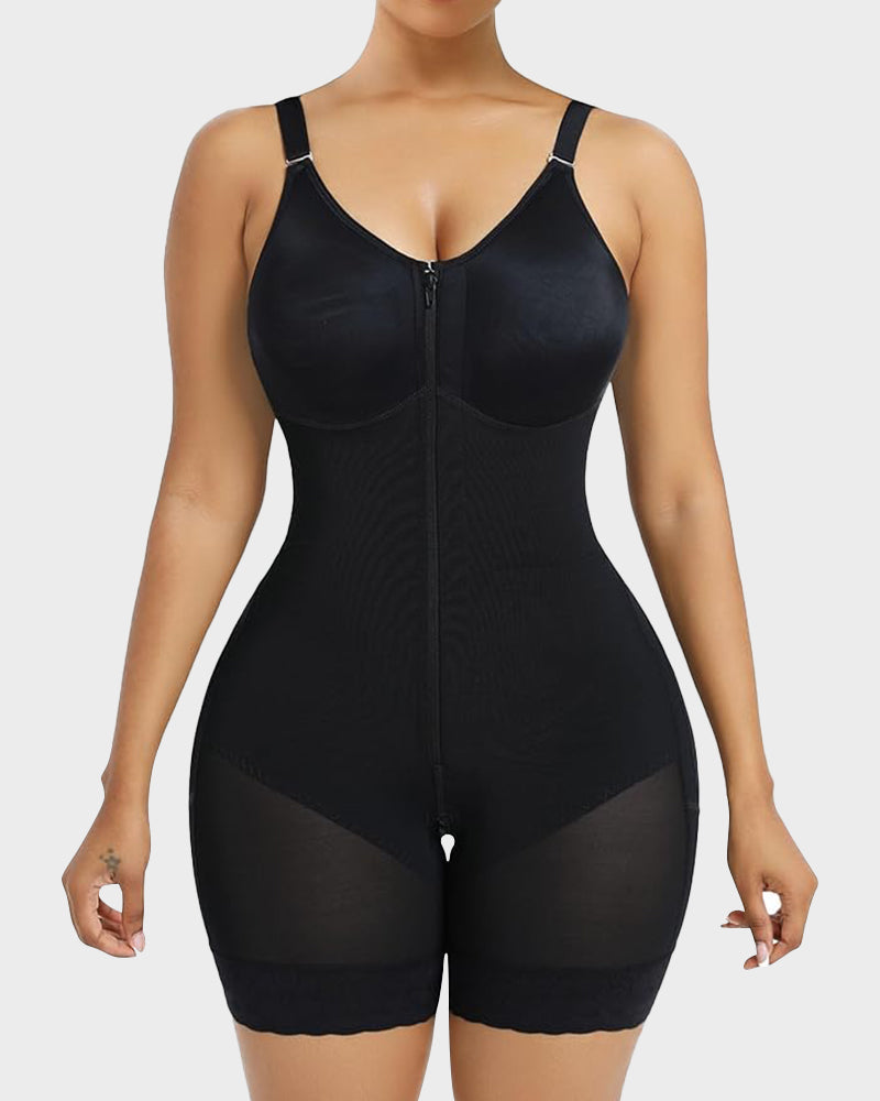 Guaina modellante push-up stile faja colombiana con zip sul cavallo