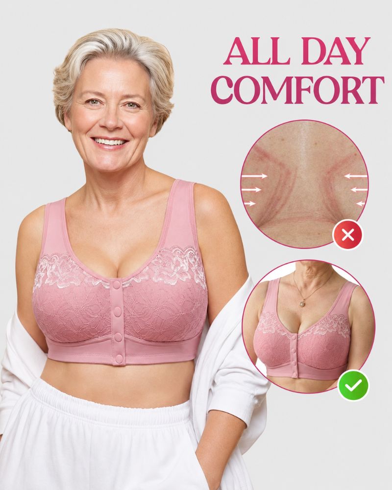 Reggiseno contenitivo senza ferretto con chiusura frontale