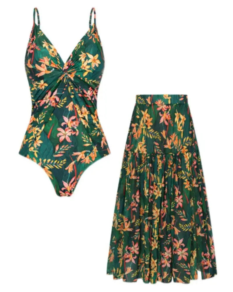Verde floreale Leafy