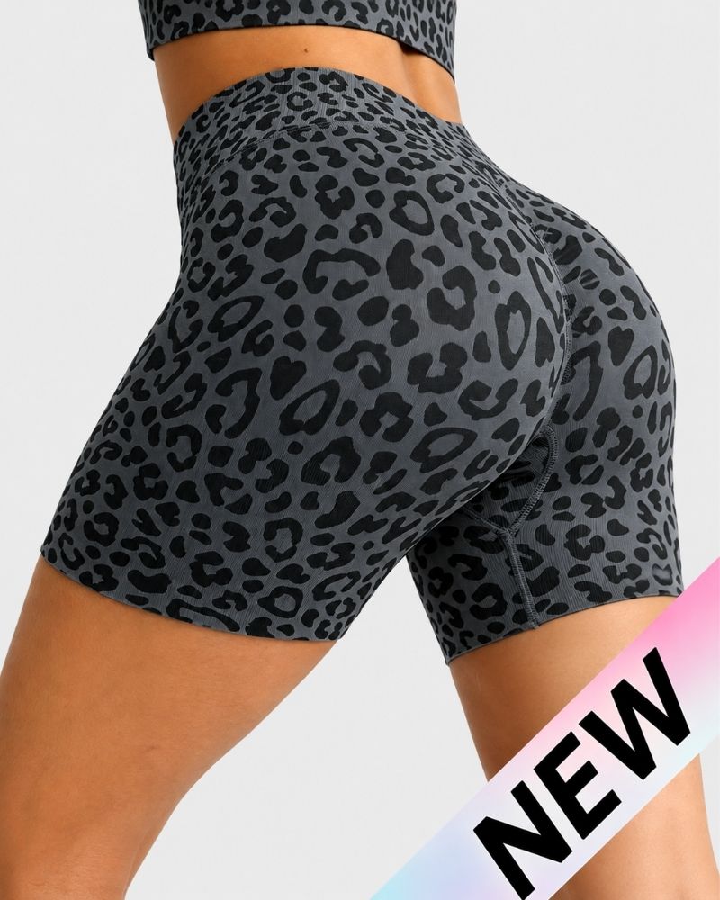 Grigio leopardato pantaloncino