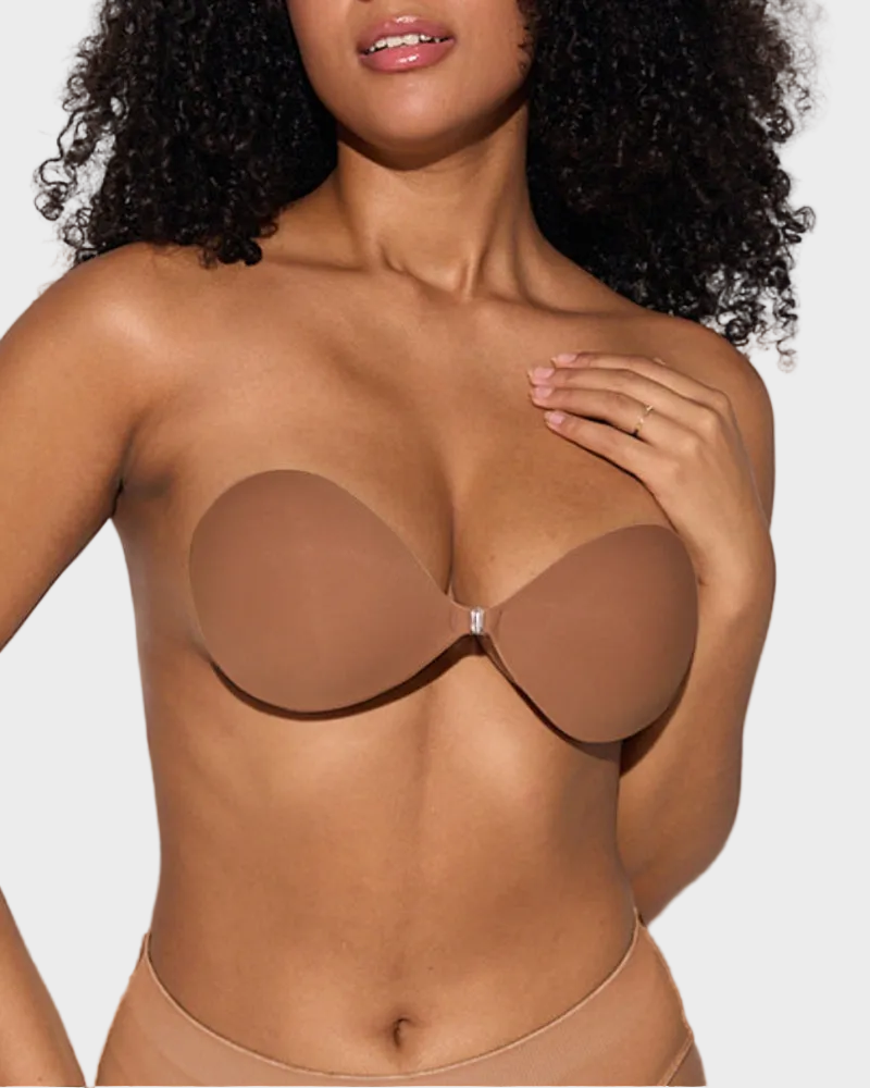 Reggiseno adesivo push-up invisibile con chiusura frontale
