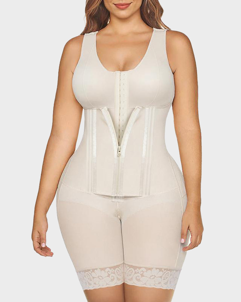 Total body shapewear in Colombiaanse faja-stijl met dubbele buikcontrole