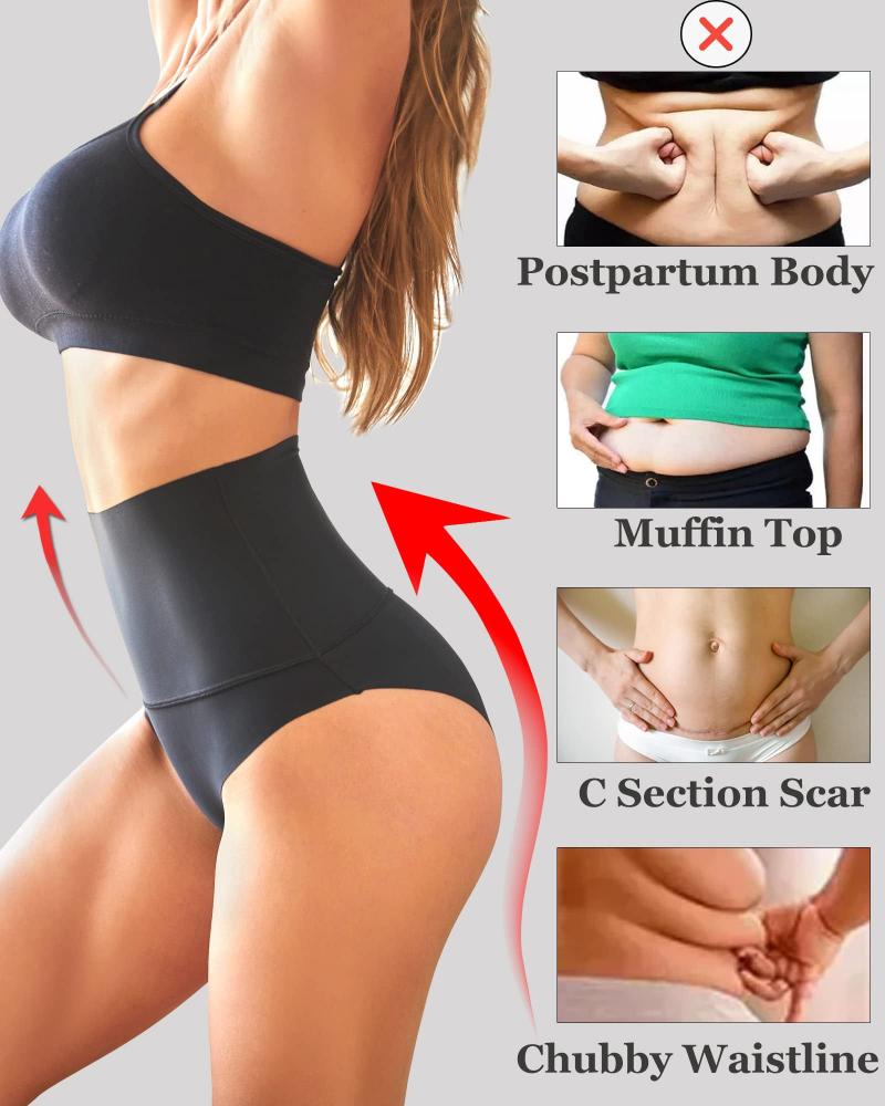 Slip a vita alta con controllo pancia – set da 3