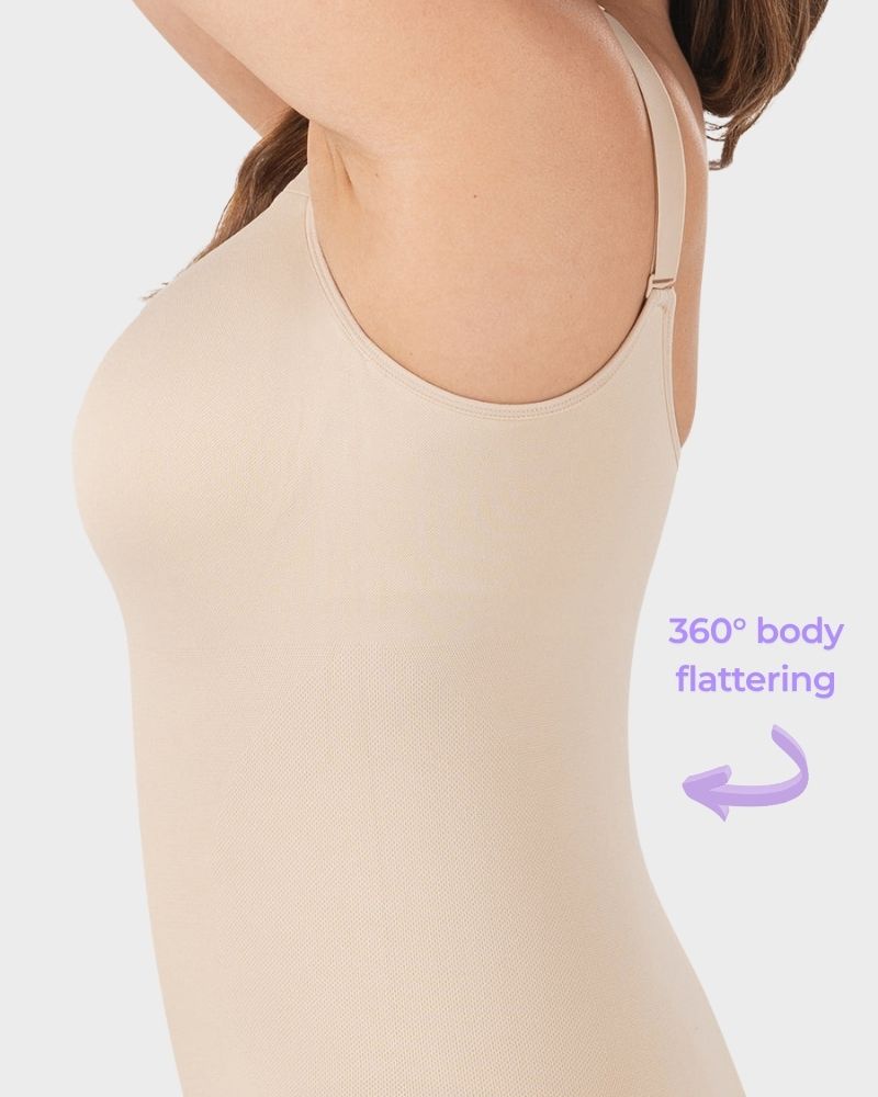 Canotta modellante con scollo a cuore e reggiseno integrato