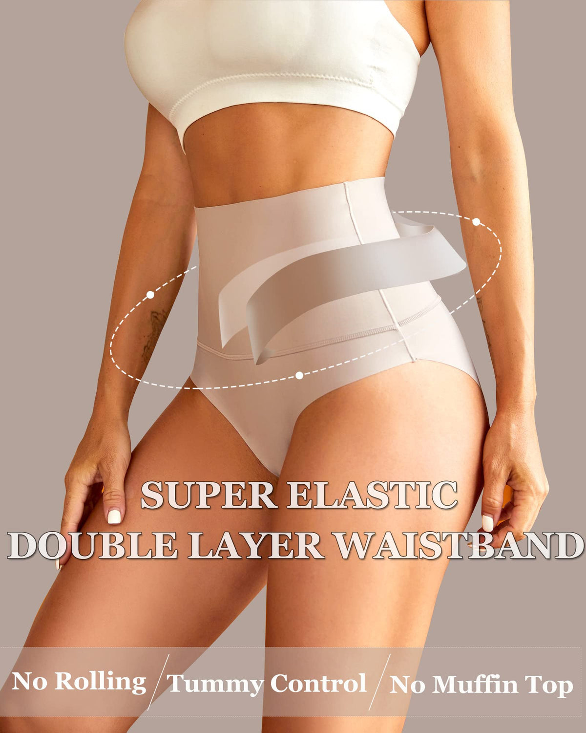 Slip a vita alta con controllo pancia – set da 3