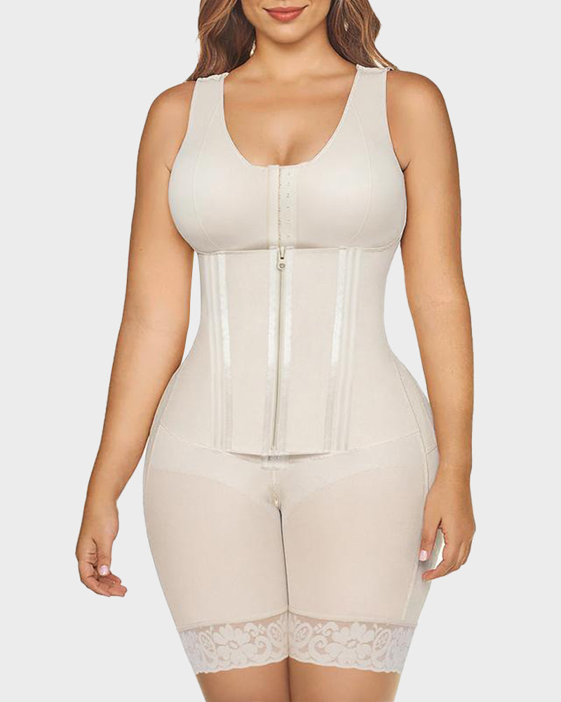 Total body shapewear in Colombiaanse faja-stijl met dubbele buikcontrole