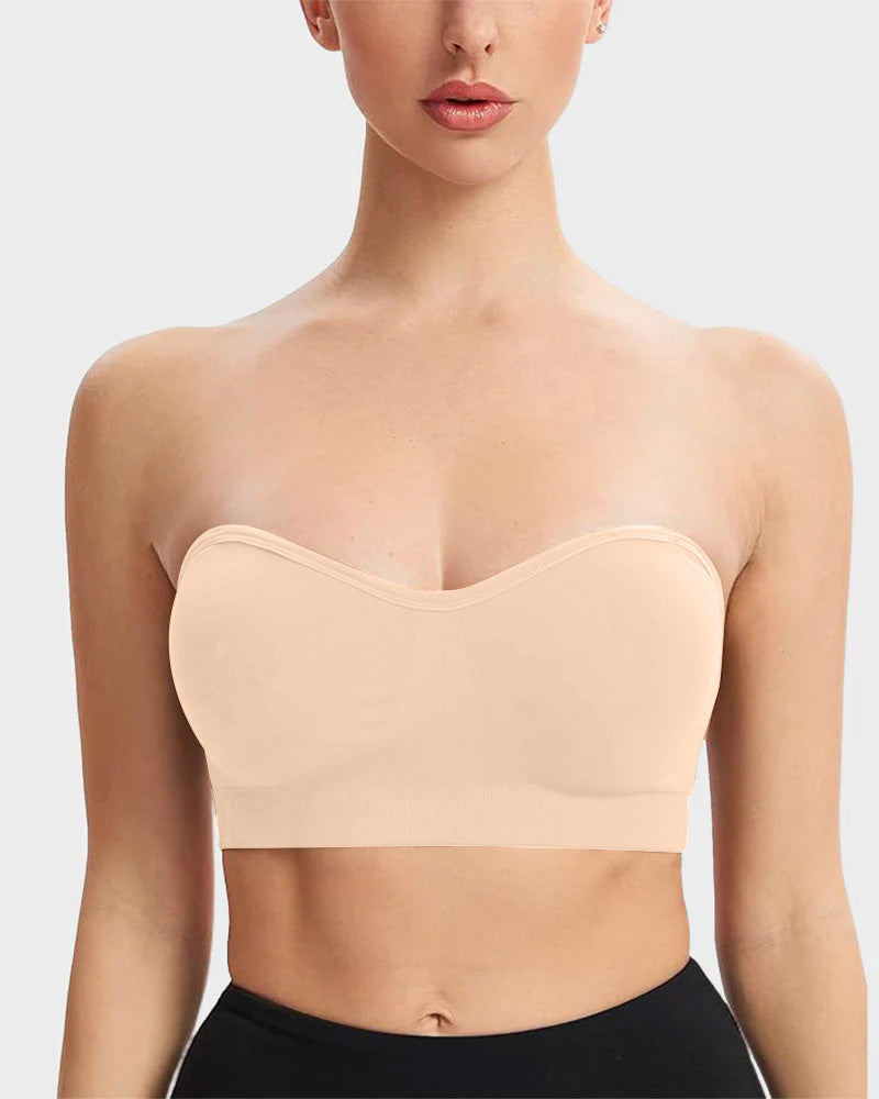 Reggiseno a fascia senza ferretto con silicone antiscivolo