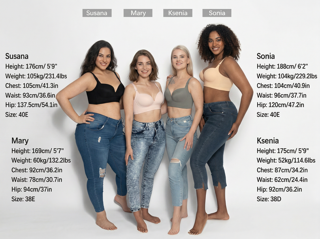 Reggiseno comfort coprente con schiena liscia