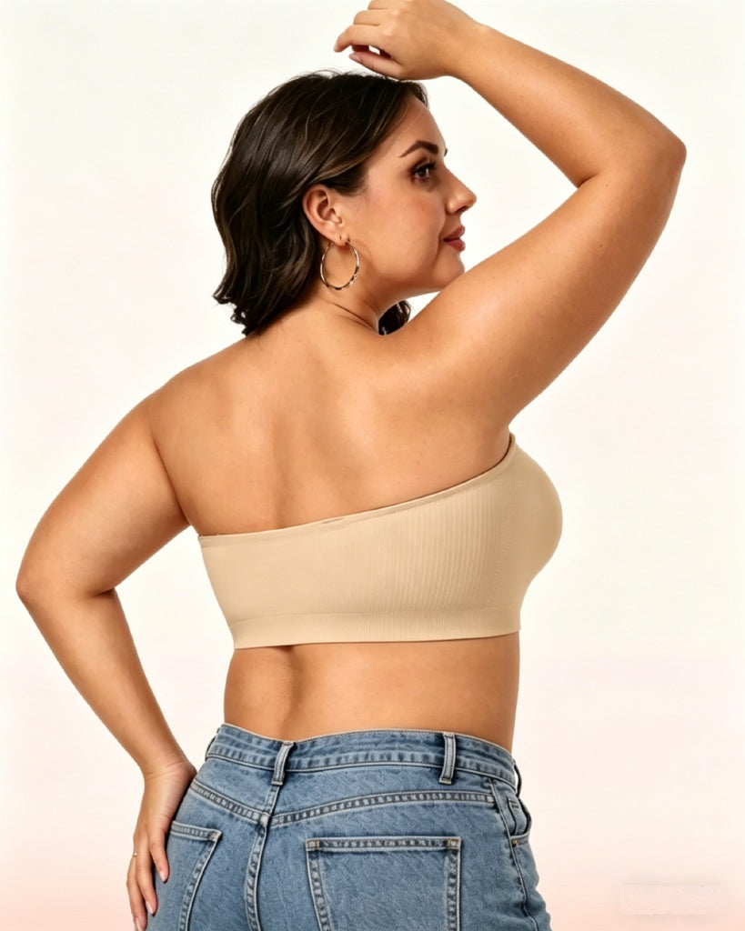 Reggiseno a fascia senza ferretto con silicone antiscivolo