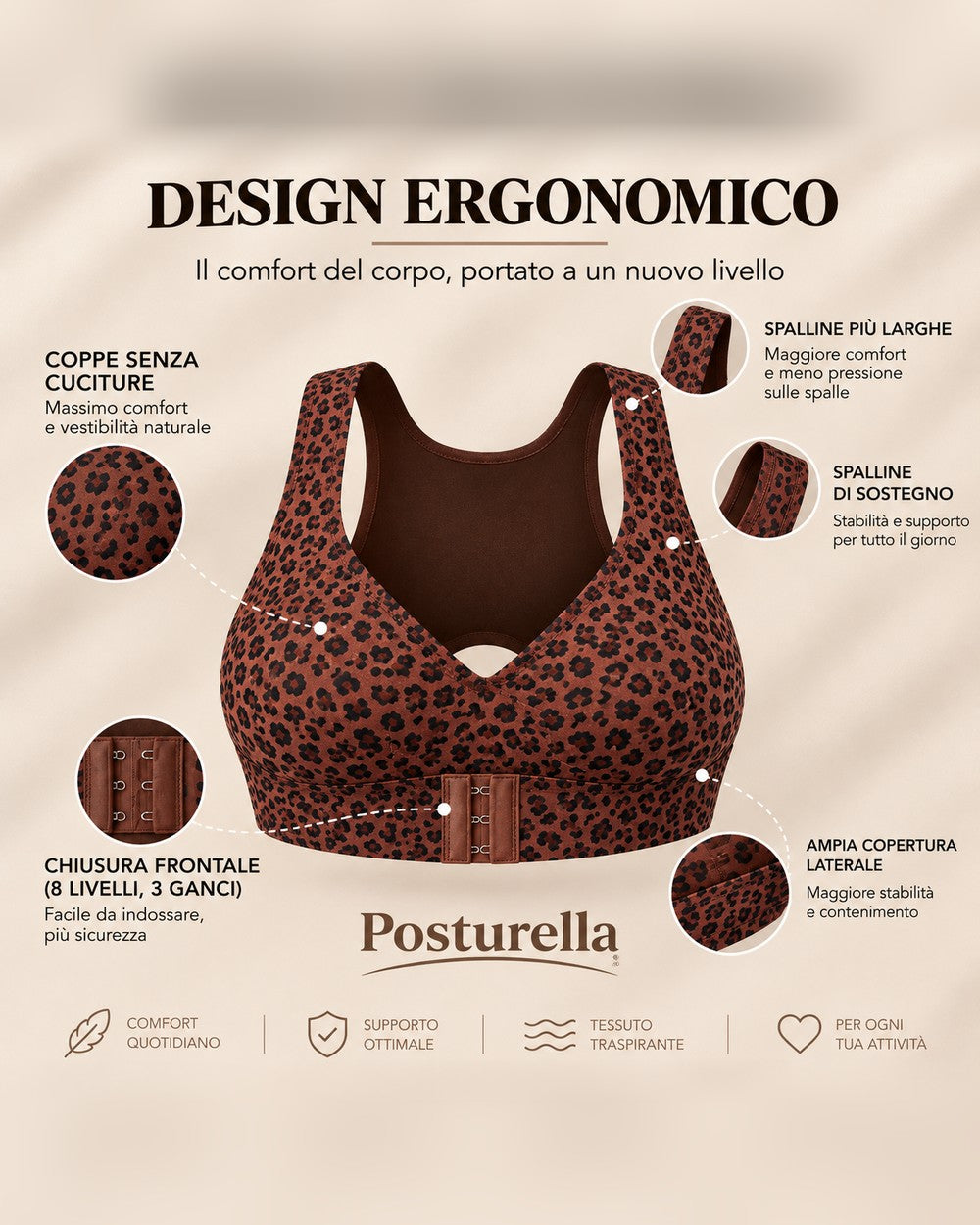 Marrone scuro leopardato